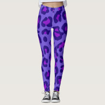 Blueberry-luipaard Leggings