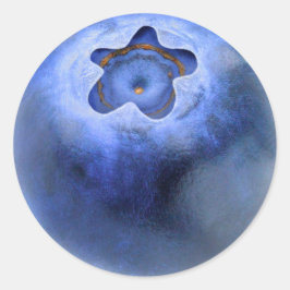 Blueberry-macro Ronde Sticker