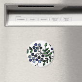 Blueberry magneet bloemenontwerp (Insitu (Vaatwasser))