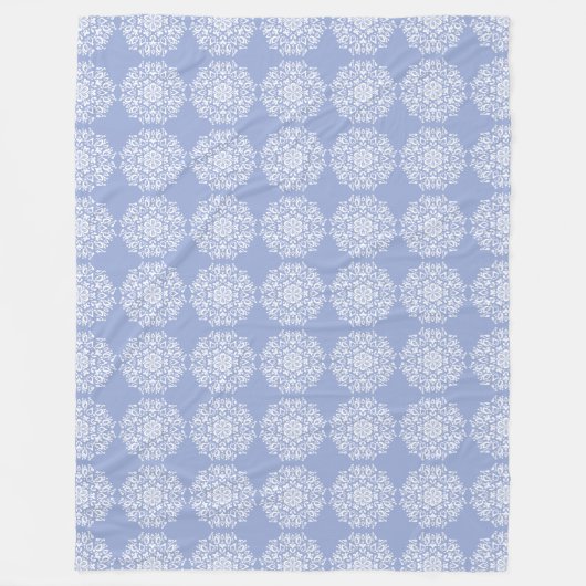 Blueberry Mandala Fleece Deken (Voorkant)