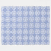 Blueberry Mandala Fleece Deken (Voorkant (Horizontaal))