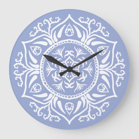 Blueberry Mandala Grote Klok (Voorkant)