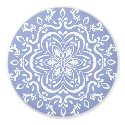 Blueberry Mandala Keramische Knop (Voorkant)