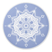 Blueberry Mandala Keramische Knop (Voorkant)