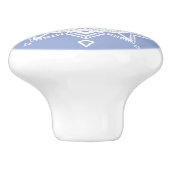 Blueberry Mandala Keramische Knop (Zijkant)