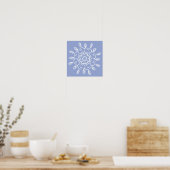 Blueberry Mandala Poster (Keuken)