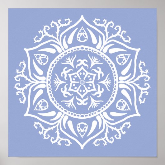 Blueberry Mandala Poster (Voorkant)