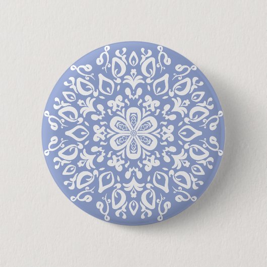 Blueberry Mandala Ronde Button 5,7 Cm (Voorkant)