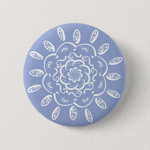 Blueberry Mandala Ronde Button 5,7 Cm