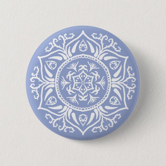 Blueberry Mandala Ronde Button 5,7 Cm (Voorkant)