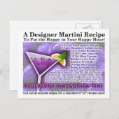 BLUEBERRY MARGARITA RECIPE KAARTEN (Voorkant / Achterkant)