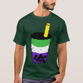 Blueberry Matcha Latte met Tapioca T-shirt