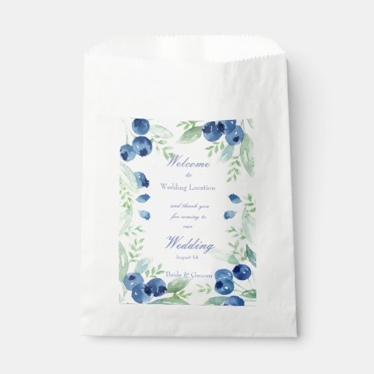 Blueberry Midzomer Rustic Berry Wedding Bedankzakje (Voorkant)