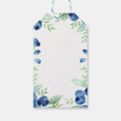 Blueberry Midzomer Rustic Berry Wedding Cadeaulabel (Achterkant)