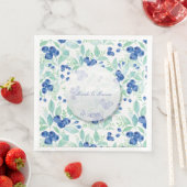 Blueberry Midzomer Rustic Berry Wedding Servet (Insitu)