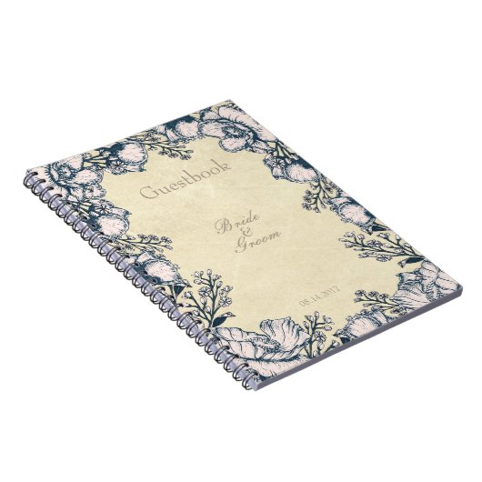 Blueberry Midzomer Rustic Weddenschap Notitieboek (Rechterzijde)