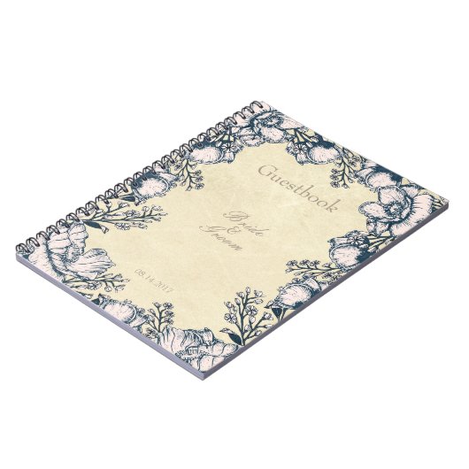 Blueberry Midzomer Rustic Weddenschap Notitieboek (Linkerzijde)