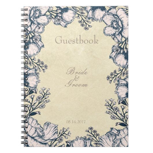 Blueberry Midzomer Rustic Weddenschap Notitieboek (Voorkant)