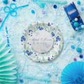 Blueberry Midzomer Rustic Wedding Papieren Bordje (Feest)