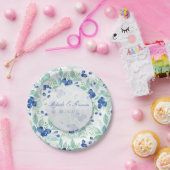 Blueberry Midzomer Rustic Wedding Papieren Bordje (Feest)