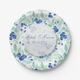 Blueberry Midzomer Rustic Wedding Papieren Bordje