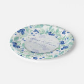 Blueberry Midzomer Rustic Wedding Papieren Bordje (Gekanteld)