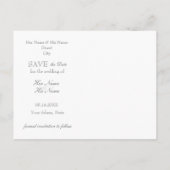 Blueberry Midzomer rustieke bruiloft SAVE the Date Aankondigingskaart (Achterkant)