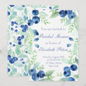 Blueberry Midzomer rustieke bruiloft Vrijgezellenf Kaart (Voorkant / Achterkant)