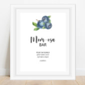 Blueberry \ Mom-osa bar Poster