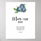 Blueberry \ Mom-osa bar Poster (Voorkant)