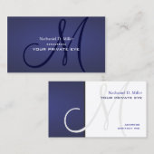 Blueberry Monogram Visitekaartje (Voorkant / Achterkant)