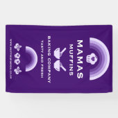 Blueberry Muffin Baker Spandoek (Horizontaal)