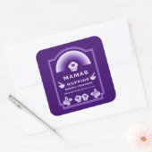 Blueberry Muffin Baker Vierkante Sticker (Envelop)