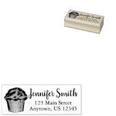 Blueberry Muffin Bked Goods Bakery Breakfast Food Rubberstempel (Gestempeld)