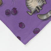 Blueberry Muffin Bloop Cat Patroon Fleece Deken (Hoek)