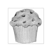 Blueberry Muffin Breakfast Food Bked Goods Berry Rubberstempel (Afrduk)