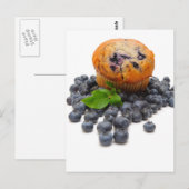 Blueberry Muffin Briefkaart (Voorkant / Achterkant)