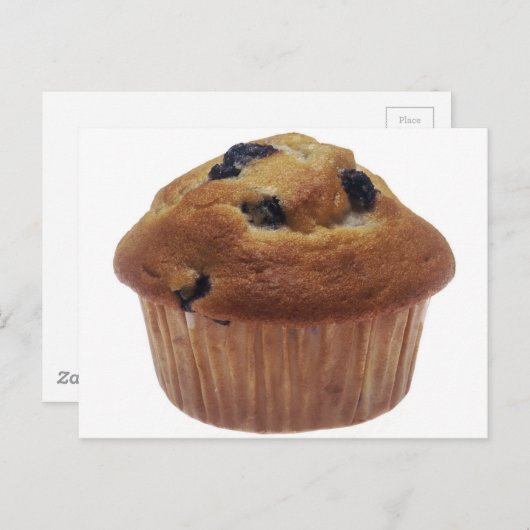 Blueberry Muffin Briefkaart (Voorkant / Achterkant)