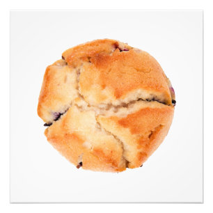 Blueberry muffin foto afdruk