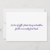 Blueberry Muffin Pastry Breakfast Brunch Kaart (Achterkant)