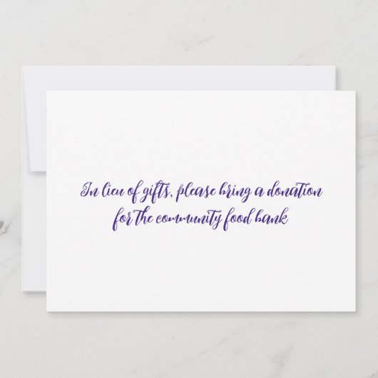 Blueberry Muffin Pastry Breakfast Brunch Kaart (Achterkant)