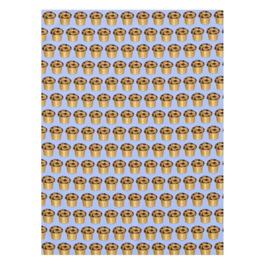 Blueberry Muffin Pastry Breakfast Brunch Tafelkleed (Voorkant)