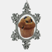Blueberry Muffin Tin Sneeuwvlok Ornament (Links)