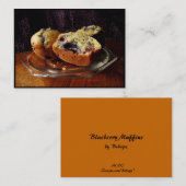 Blueberry Muffins ATC Visitekaartje (Voorkant / Achterkant)