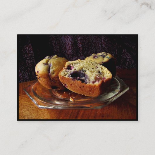 Blueberry Muffins ATC Visitekaartje (Voorkant)