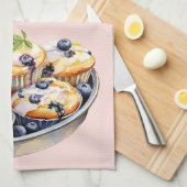 Blueberry muffins bakken recept theedoek (Quarter Fold)