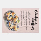 Blueberry muffins bakken recept theedoek (Horizontaal)