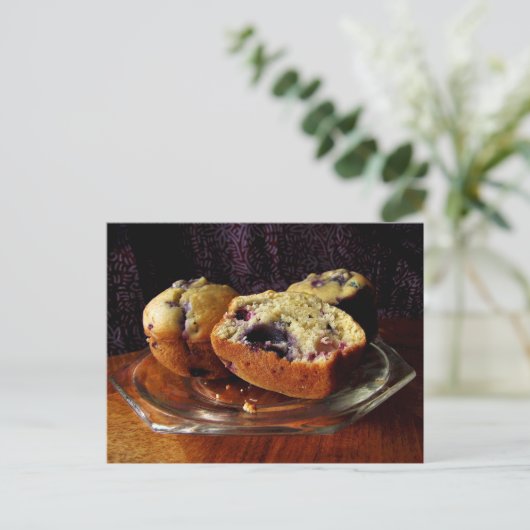 Blueberry Muffins Briefkaart (Staand voorkant)