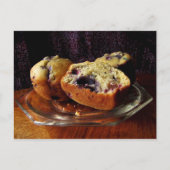 Blueberry Muffins Briefkaart (Voorkant)