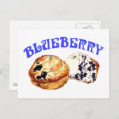 Blueberry Muffins Briefkaart (Voorkant / Achterkant)